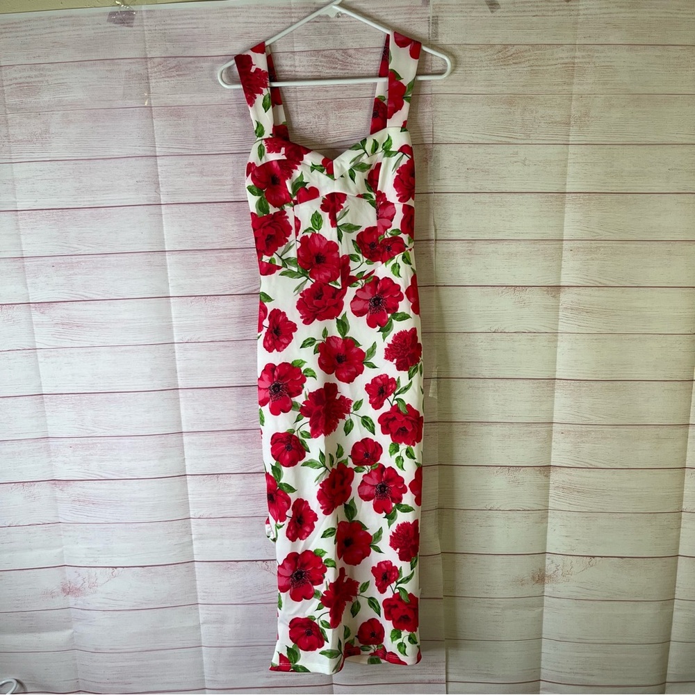 ASOS DESIGN NEW Floral Mini Bodycon Dress Size 2